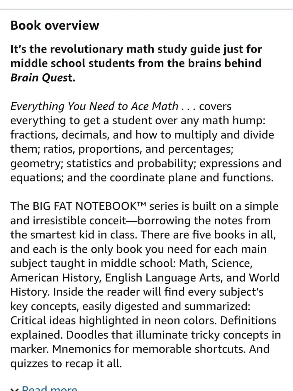 Math in One Big Fat BOOK
